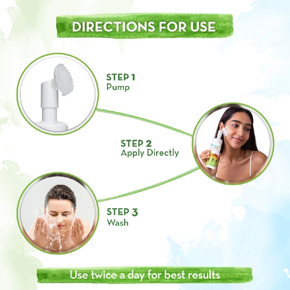 Ubtan Foaming Face Wash with Turmeric and Saffron for Tan Removal - Image 5
