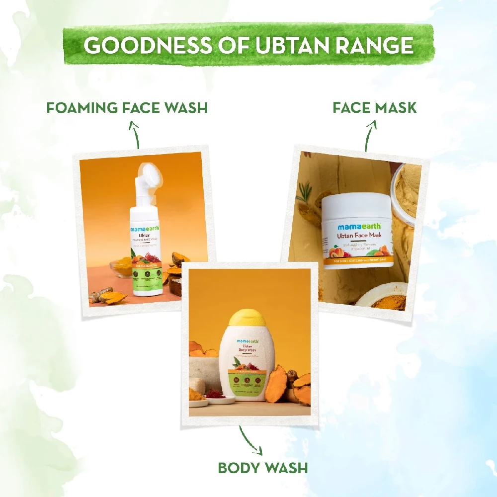Ubtan Foaming Face Wash with Turmeric and Saffron for Tan Removal - Image 6