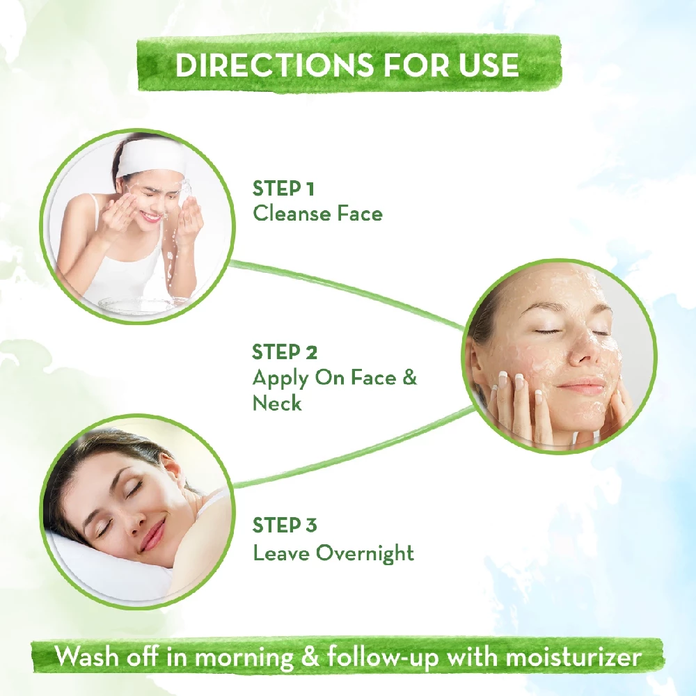Ubtan Night Face Mask with Turmeric and Niacinamide for Glowing Skin - Image 5