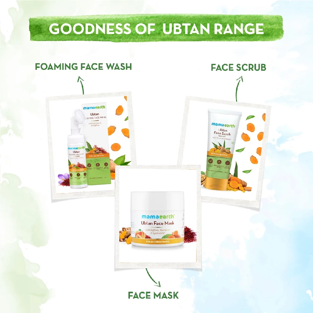 Ubtan Night Face Mask with Turmeric and Niacinamide for Glowing Skin - Image 6