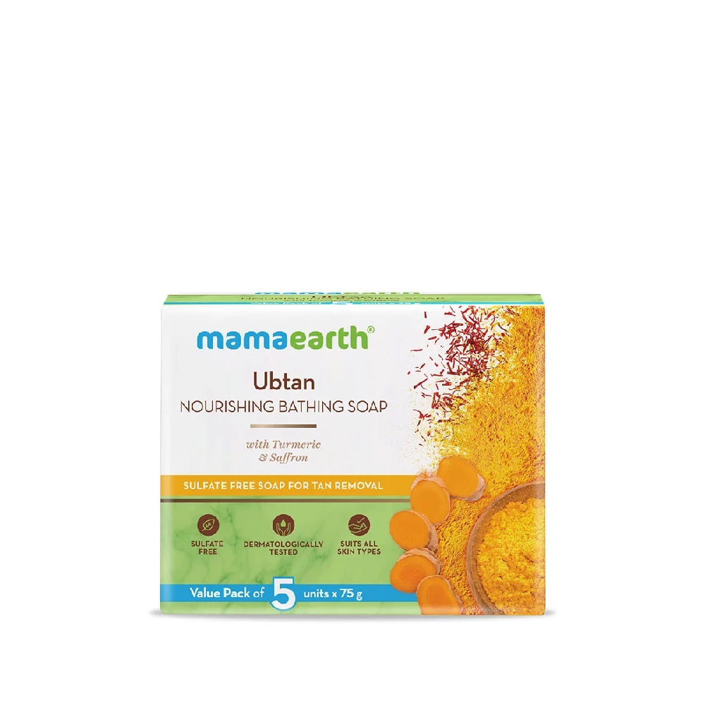 Ubtan Nourishing Bathing Soap With Turmeric and Saffron - Image 8