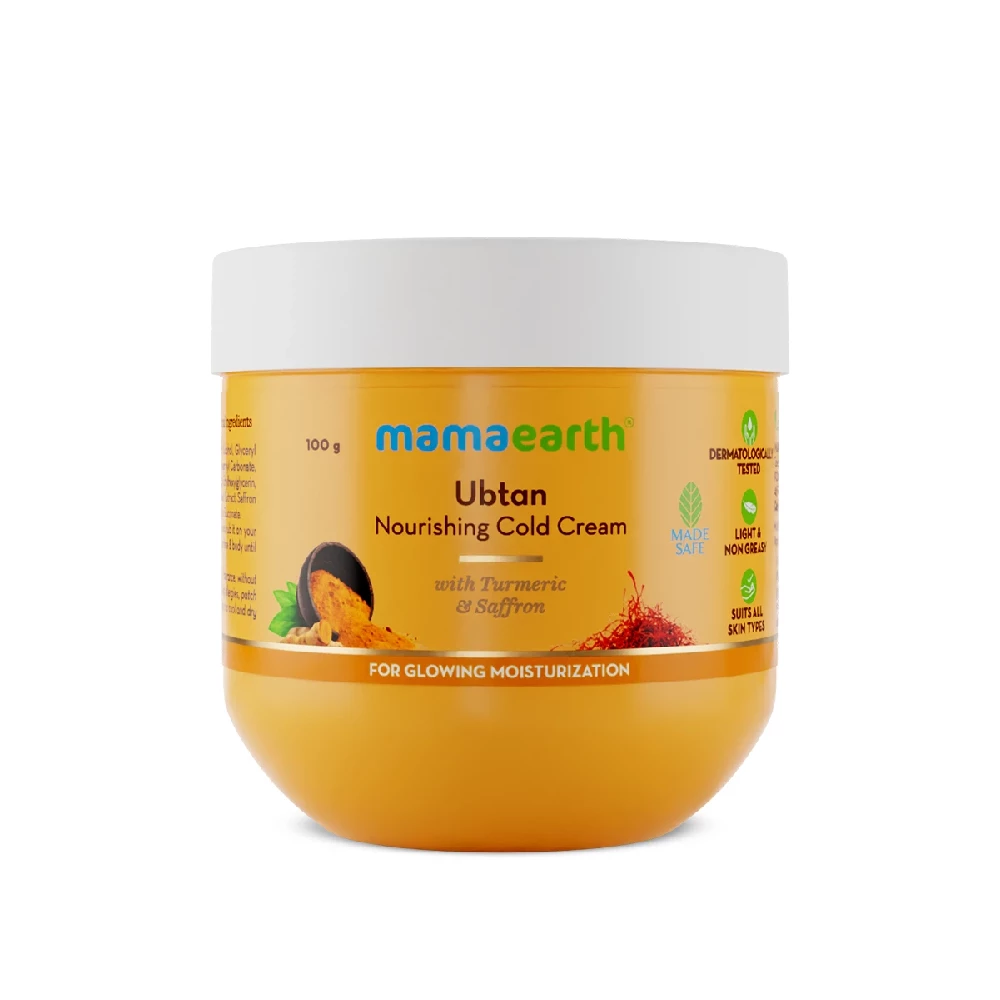 Ubtan Nourishing Cold Cream with Turmeric & Saffron for Glowing Moisturization - Image 3