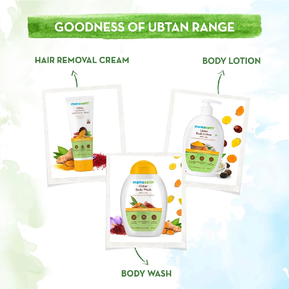 Ubtan Nourishing Hair Removal Cream With Turmeric & Saffron for Hair Removal - Image 7