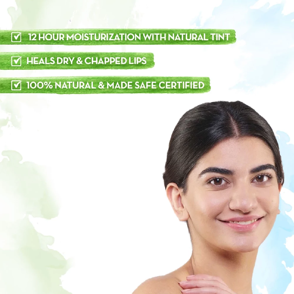 Ubtan Tinted 100% Natural Lip Balm with Turmeric & Saffron - Image 2
