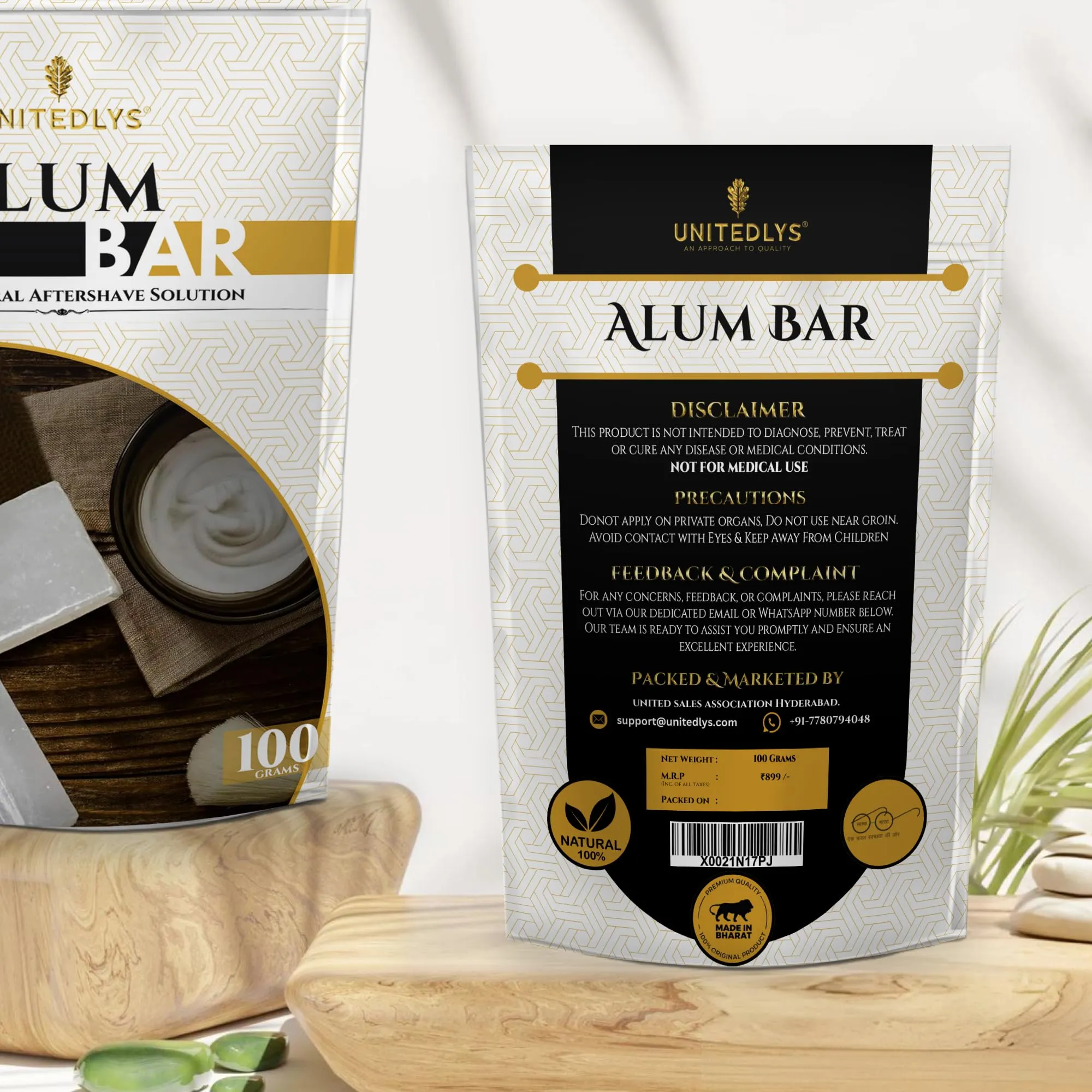 Unitedlys Premium Alum Stone Bar Unscented - Image 2