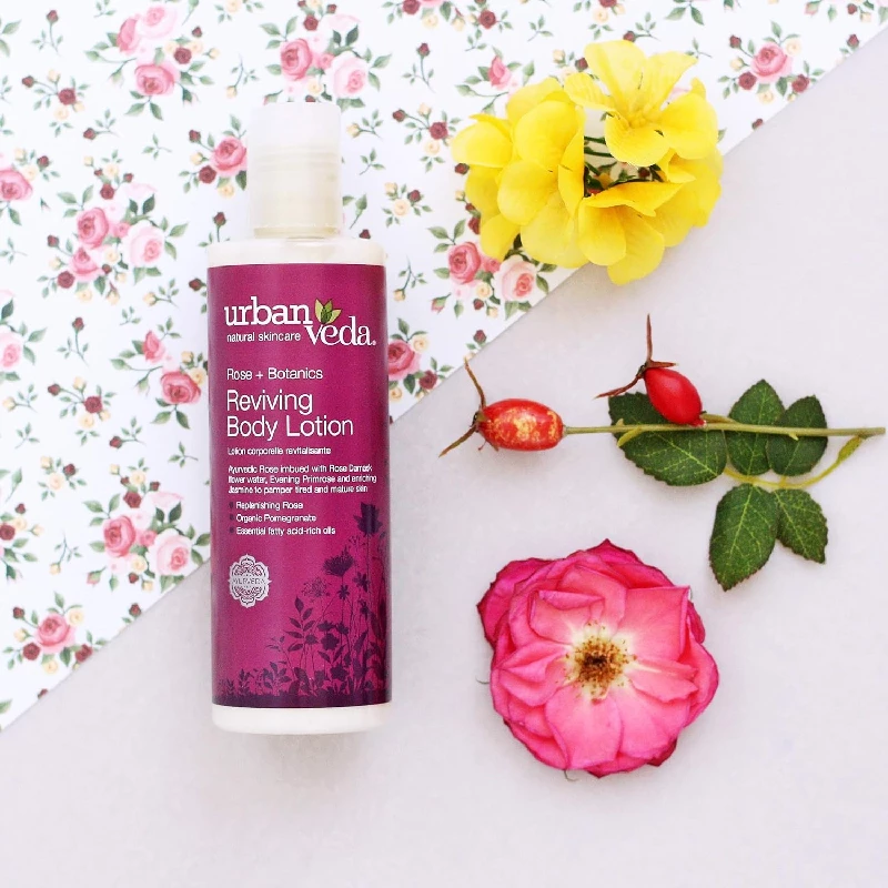 Urban Veda Natural Skin Care Reviving Rose Body Lotion - Image 3