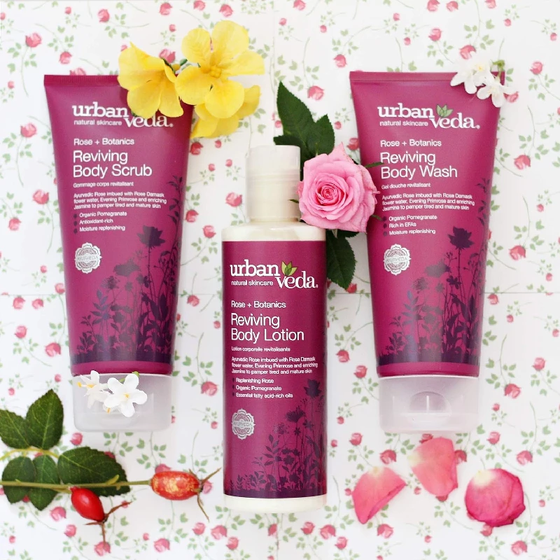 Urban Veda Natural Skin Care Reviving Rose Body Lotion - Image 4