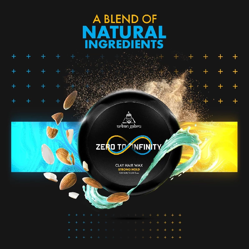 UrbanGabru Clay Hair Wax For Men Zero to Infinity - Image 4