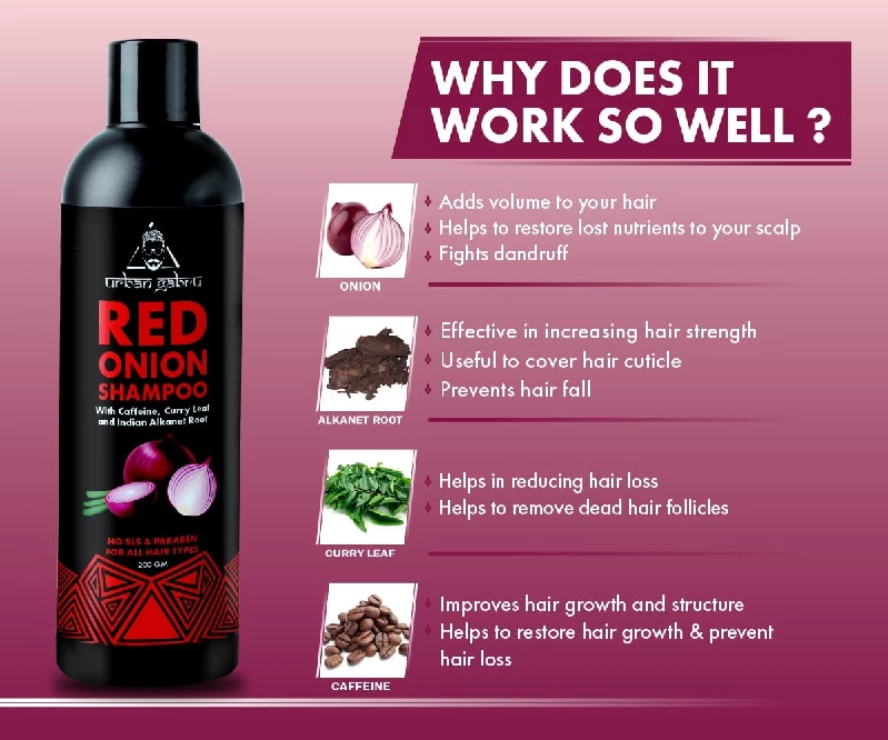 UrbanGabru Natural Onion shampoo - Image 4