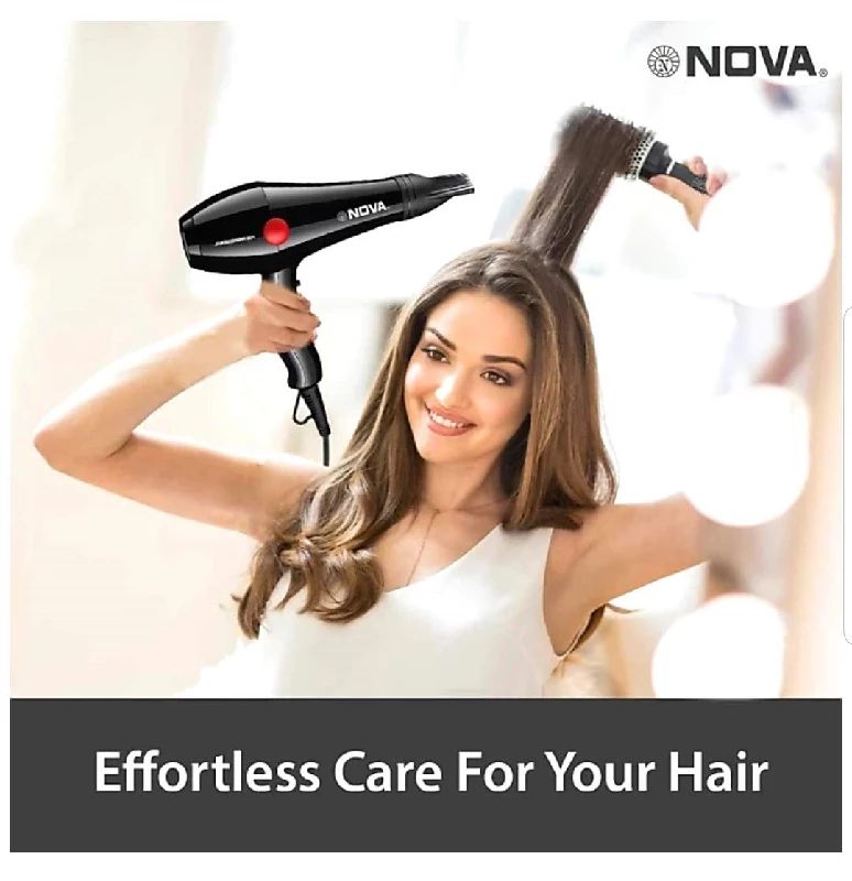 Urbannova 2000 W Professional Stylish Hair Dryer Black - Image 2