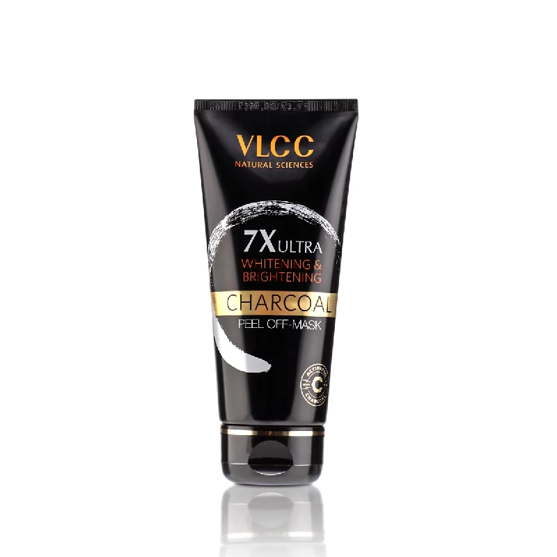 VLCC 7X Ultra Whitening & Brightening Charcoal Peel Off Mask VLCC 7X Ultra Whitening & Brightening Charcoal Peel Off Mask-Pack Size-100 g