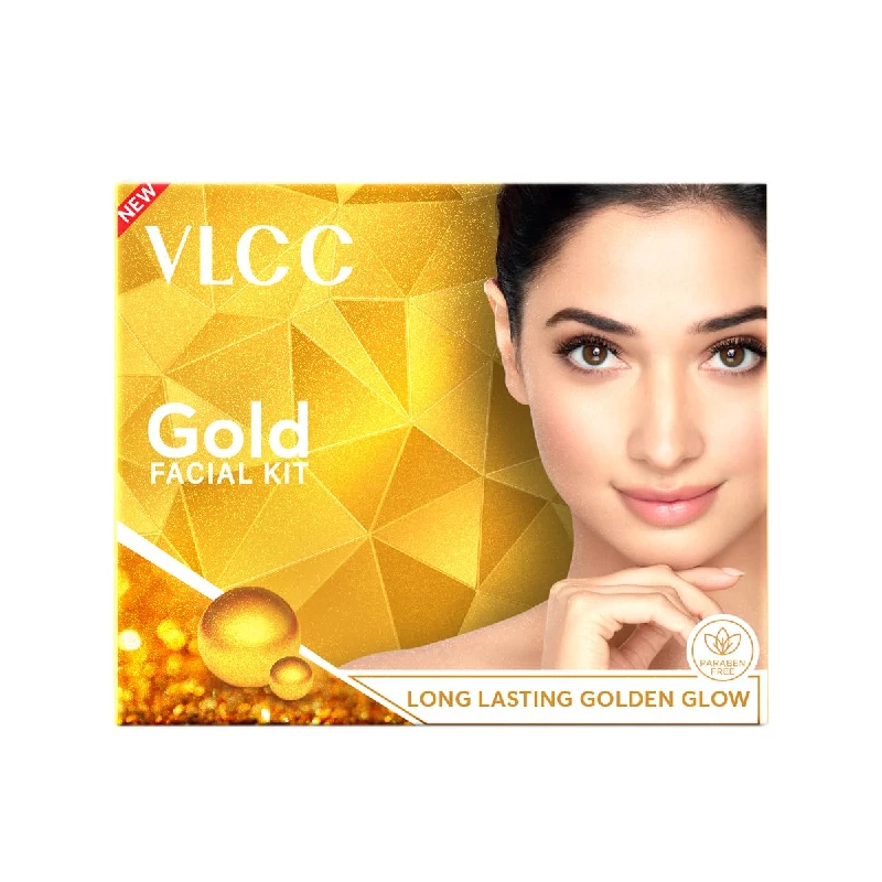 VLCC Gold Facial Kit for Bright & glowing skin VLCC Gold Facial Kit for Bright & glowing skin-Pack Size-60 g