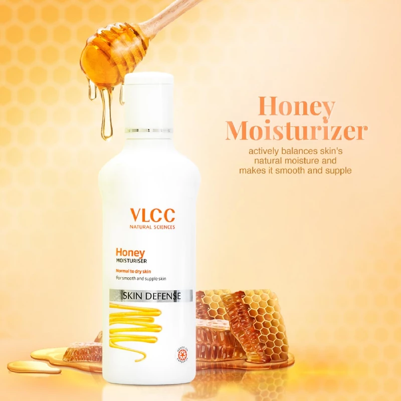 VLCC Honey Moisturiser for Deep Moisturization with Honey, Shea Butter, Fenugreek Extract & Wheat Germ Oil - Image 3