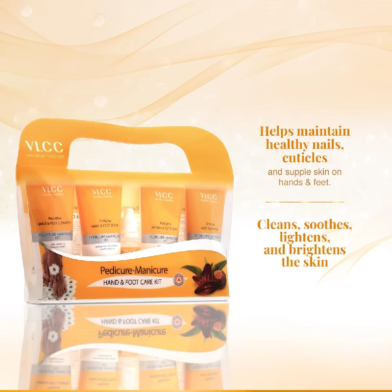 VLCC Pedicure-Manicure Hand & Foot Kit- Combo of Oil, Cleanser, Scrub, Cream, Anti tan - Image 3