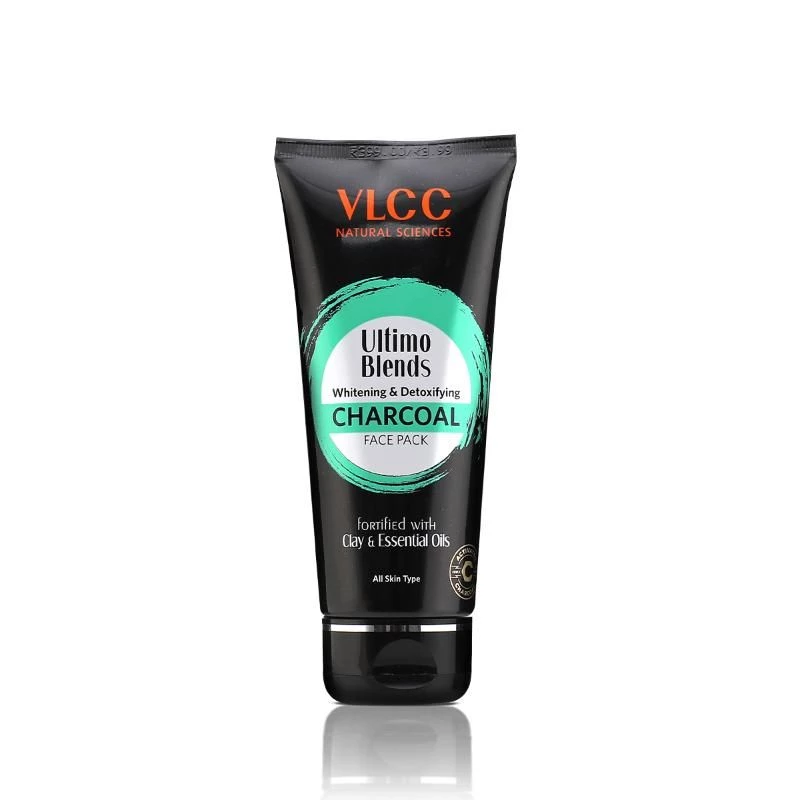 VLCC Ultimo Blends Whitening & Detoxifying Charcoal Face Pack VLCC Ultimo Blends Whitening & Detoxifying Charcoal Face Pack-Pack Size-100 g