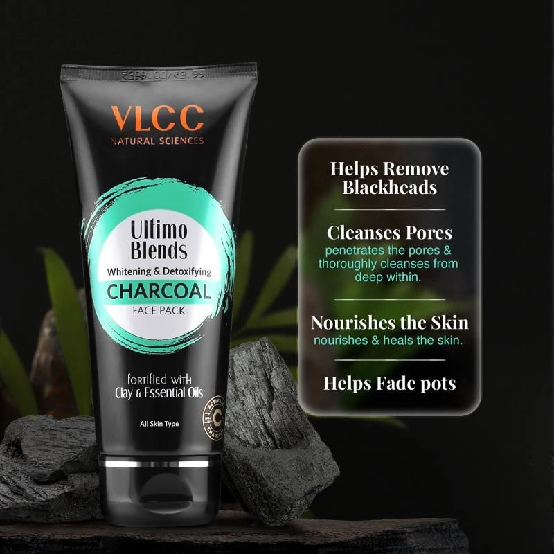 VLCC Ultimo Blends Whitening & Detoxifying Charcoal Face Pack - Image 3