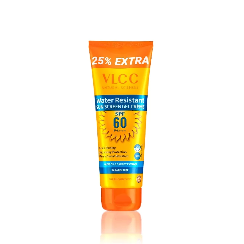 VLCC Water Resistant SPF 60 PA+++ Sunscreen Gel Creme VLCC Water Resistant SPF 60 PA+++ Sunscreen Gel Creme-Pack Size-125 g