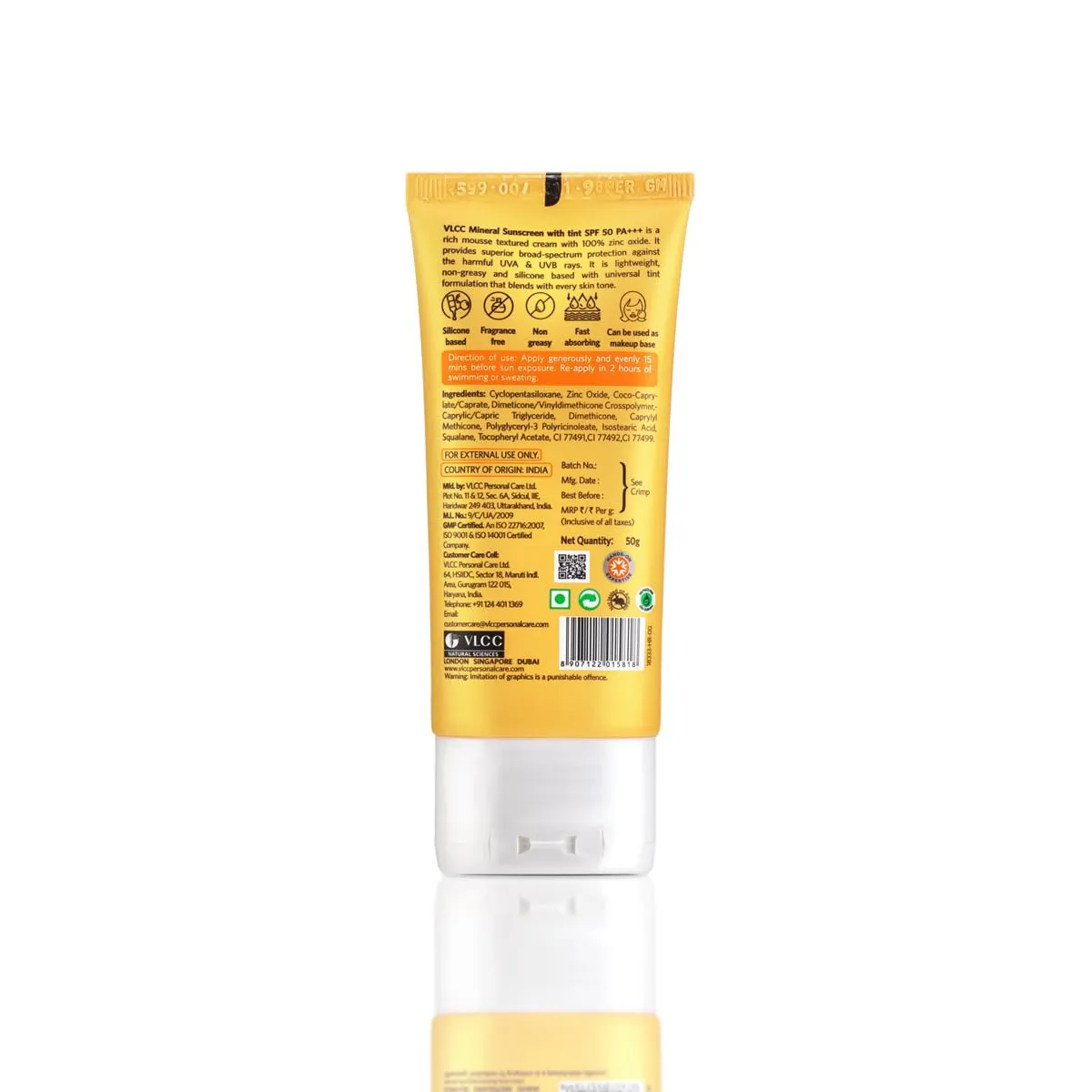 VLCC Mineral Sunscreen Tinted Spf 50 PA+++ - Image 2