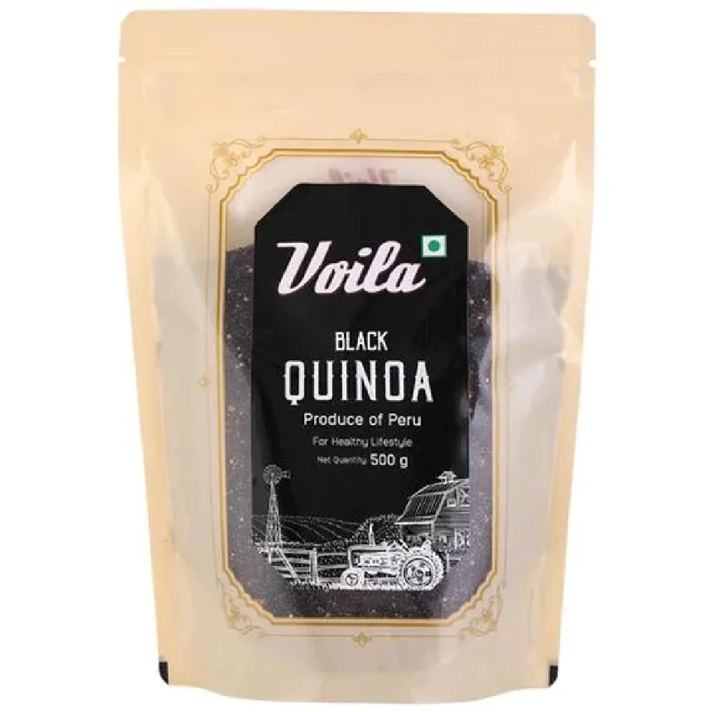 VOILA Black Quinoa From Peru VOILA Black Quinoa From Peru-Pack Size-500 g Box