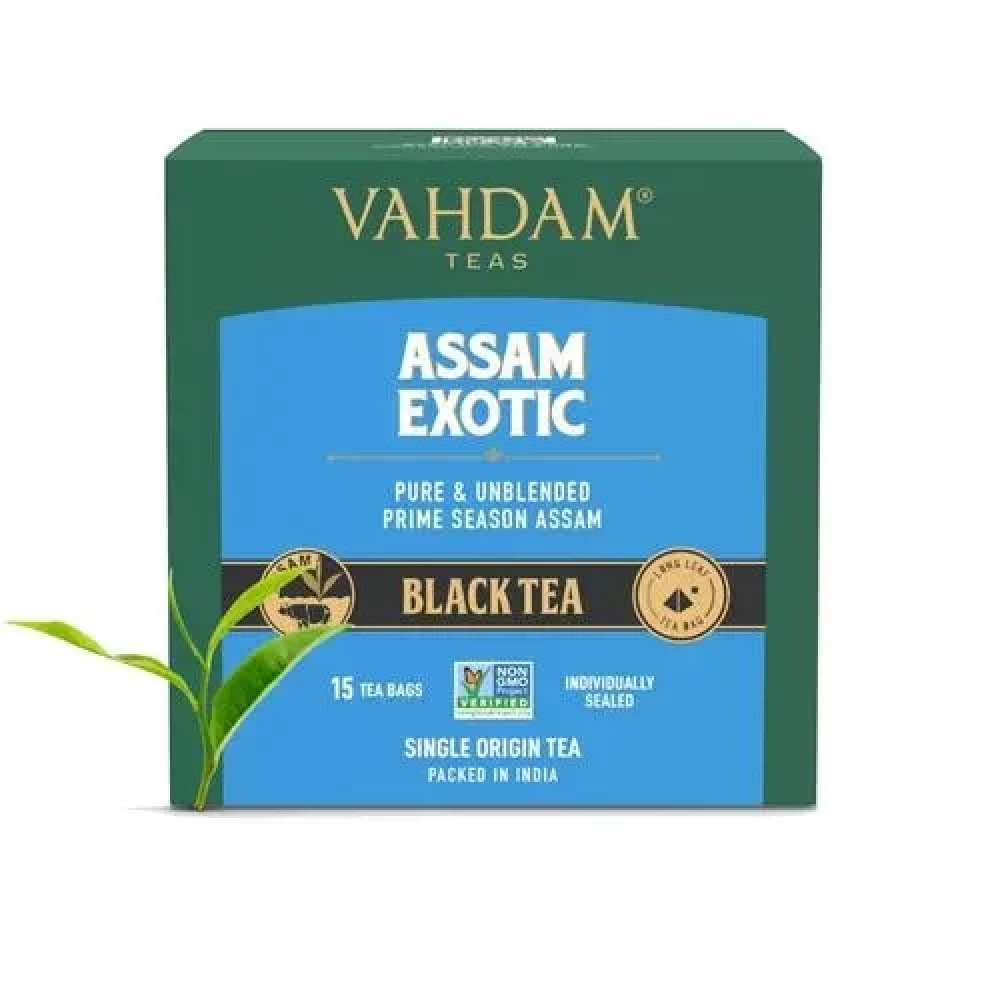Vahdam  Assam Exotic Black Tea Vahdam  Assam Exotic Black Tea--30 g (15 Bags x 2 g each)