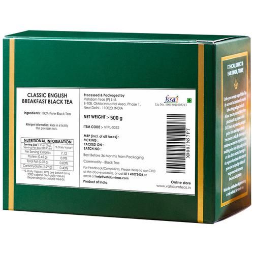 Vahdam  Classic English Breakfast Black Tea - Image 2