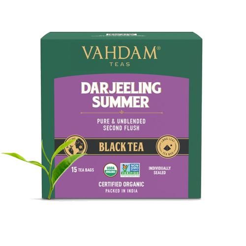 Vahdam  Darjeeling Summer Second FlushBlack Tea Vahdam  Darjeeling Summer Second FlushBlack Tea--30 g (15 Bags x 2 g each)