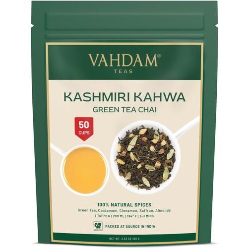 Vahdam  Kashmiri Kahwa Green Tea Vahdam  Kashmiri Kahwa Green Tea--100 g