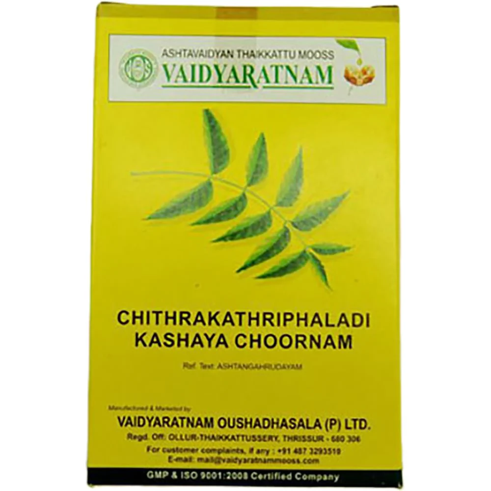 Vaidyaratnam Chitrakathriphaladi kashaya Choornam - Image 1