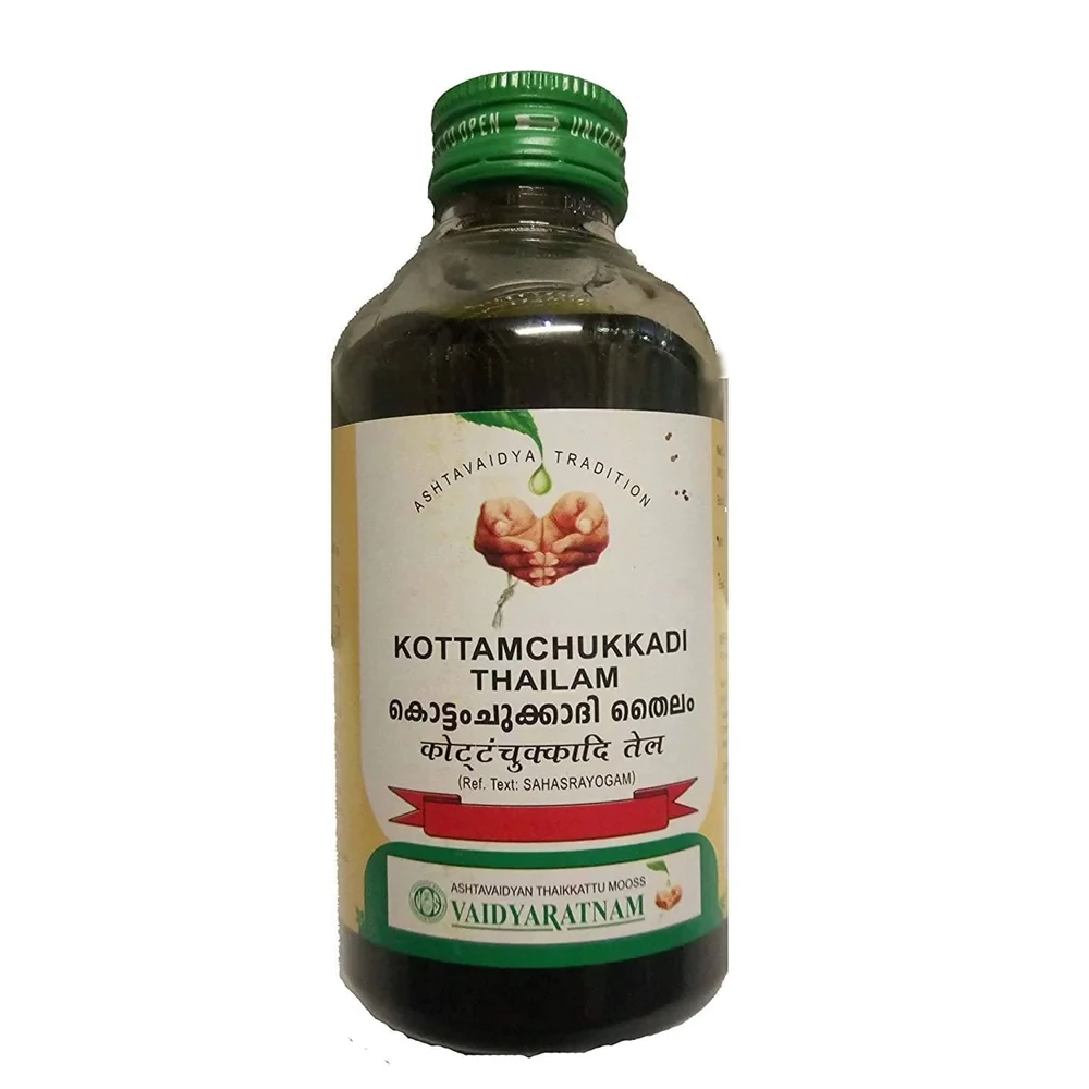 Vaidyaratnam Kottamchukkadi Thailam - Image 1
