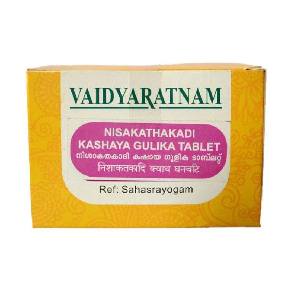 Vaidyaratnam Nisakathakadi kashaya Gulika - Image 1