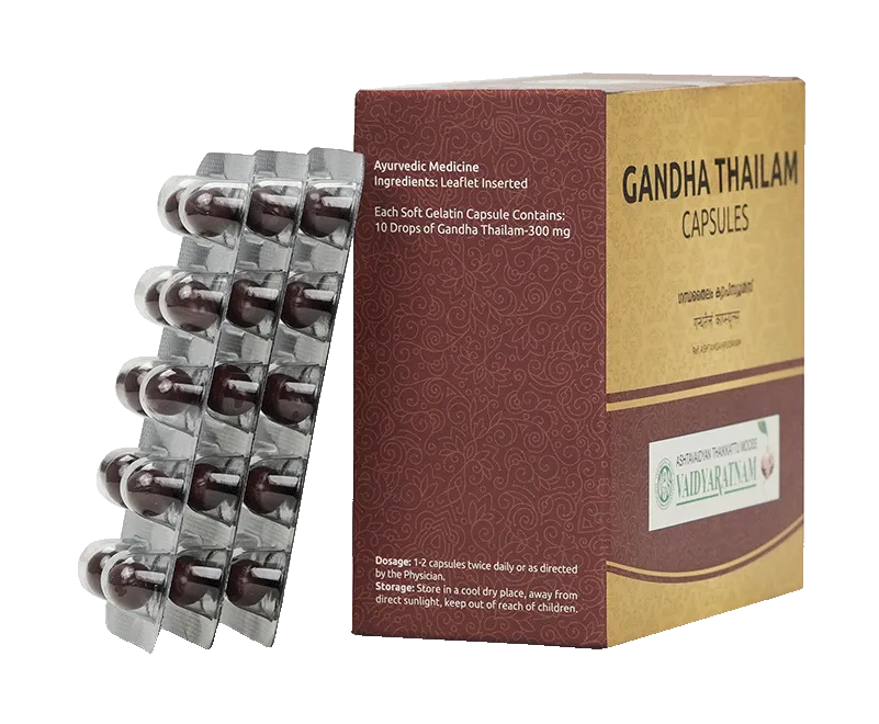 Vaidyaratnam Gandha Thailam Soft Gel - Image 2