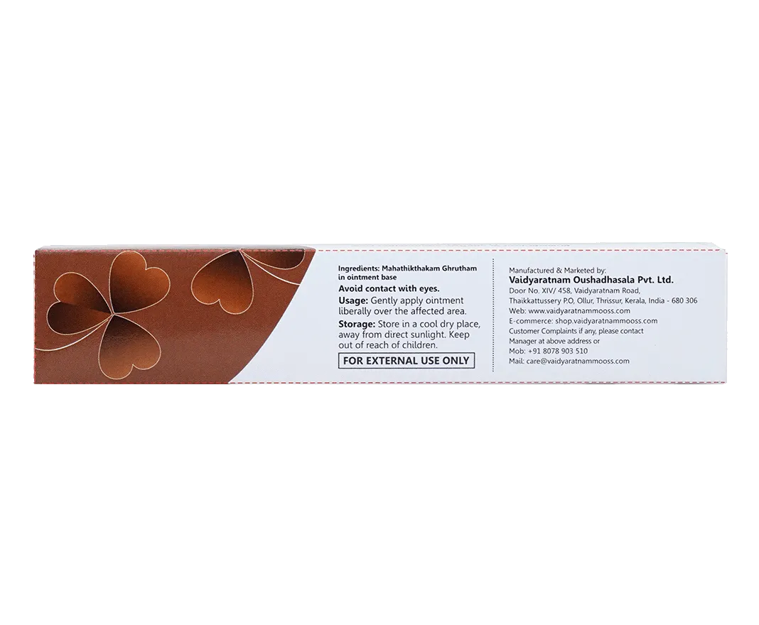 Vaidyaratnam Mahathikthakam Gh.Ointment - Image 2