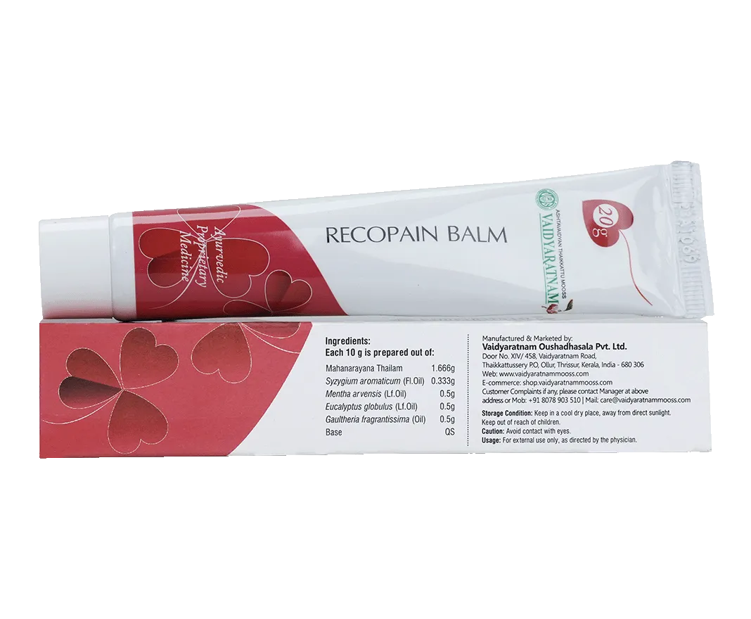Vaidyaratnam Recopain Balm - Image 2