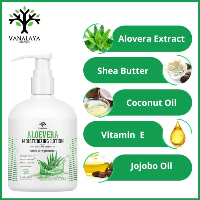 Vanalaya Aloe Vera Moisturizing Lotion - Image 4