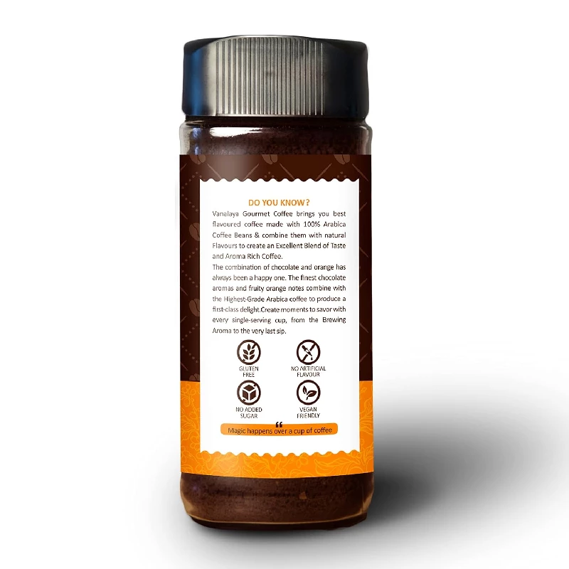 Vanalaya Chocolate Orange Instant Coffee - Image 2