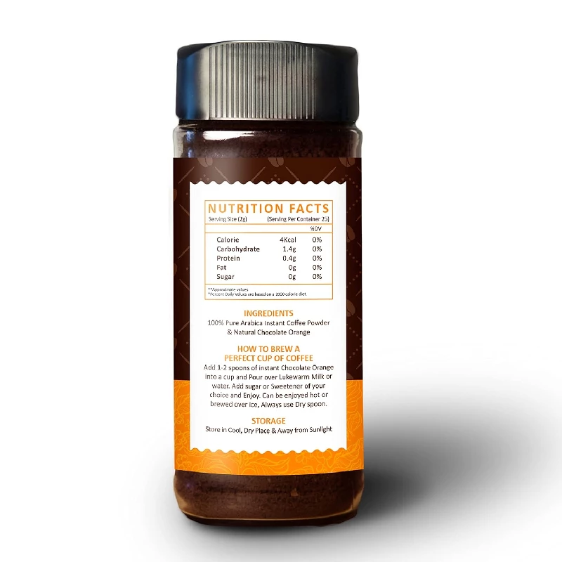 Vanalaya Chocolate Orange Instant Coffee - Image 3