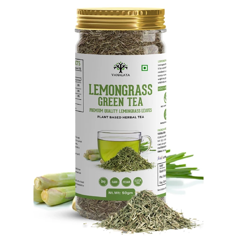Vanalaya Lemongrass Loose Leaves Green Tea Vanalaya Lemongrass Loose Leaves Green Tea-Pack Size-50 g