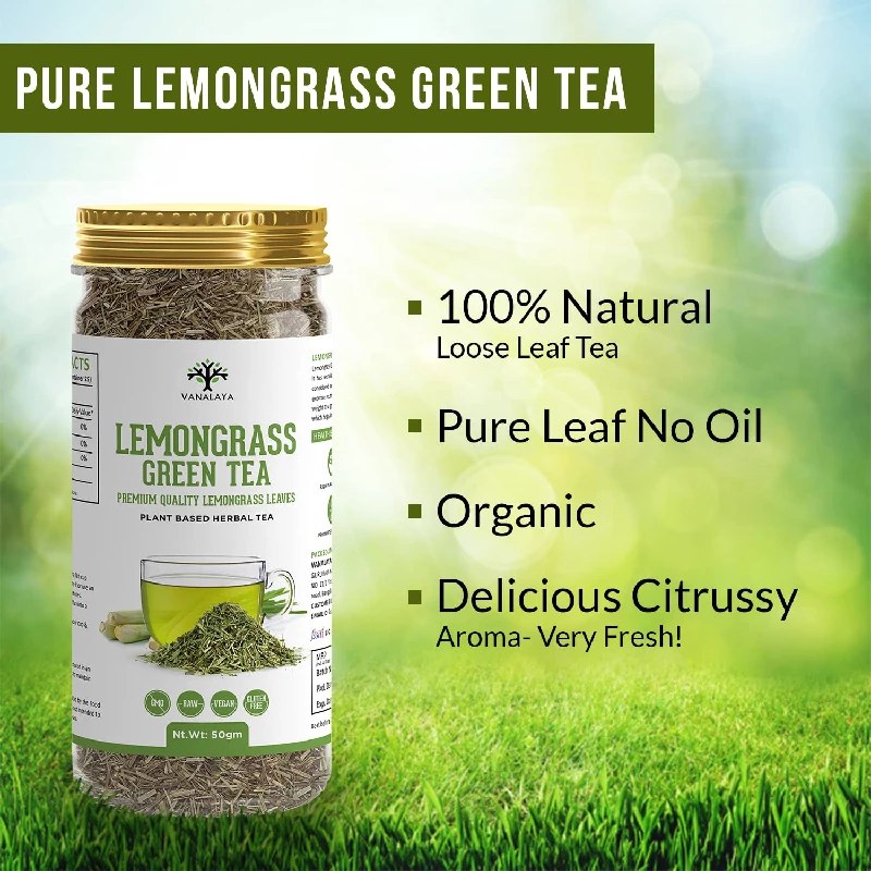 Vanalaya Lemongrass Loose Leaves Green Tea - Image 2