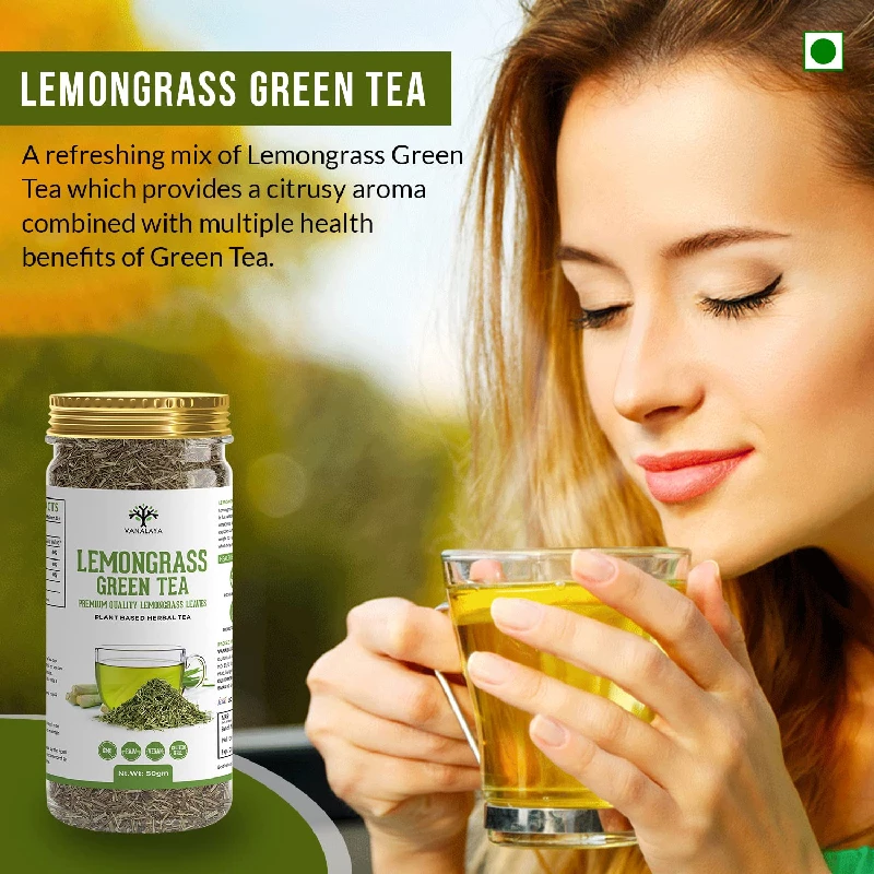 Vanalaya Lemongrass Loose Leaves Green Tea - Image 3