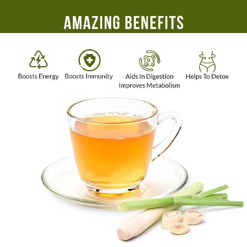 Vanalaya Lemongrass Loose Leaves Green Tea - Image 4