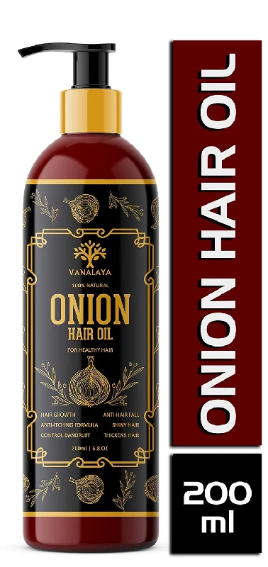 Vanalaya Onion Hair Oil With Natural Herbs And Onion Extract For Men And Women