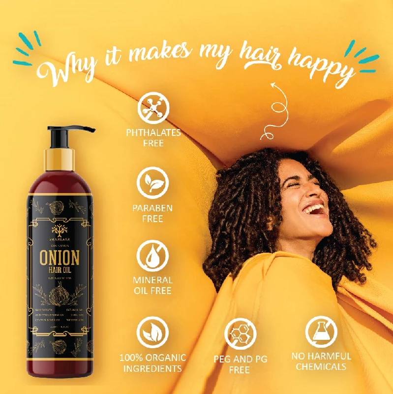 Vanalaya Onion Hair oil with Natural herbs and onion extract for men and women - Image 3