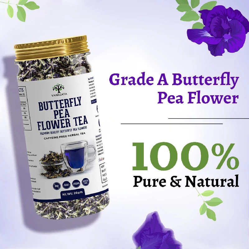 Vanalaya Organic Blue Butterfly Pea Flower Tea - Image 2