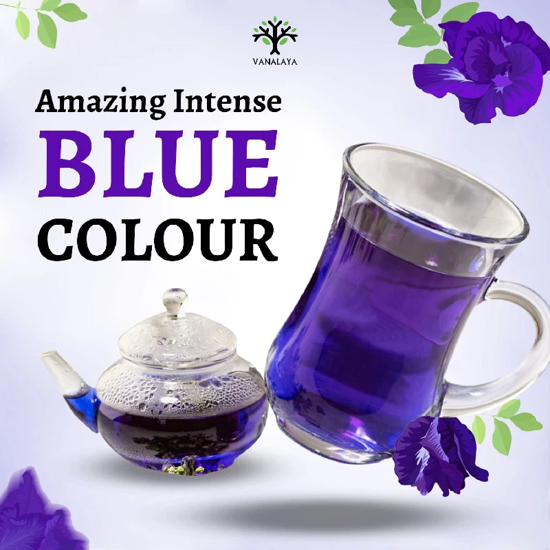 Vanalaya Organic Blue Butterfly Pea Flower Tea - Image 3