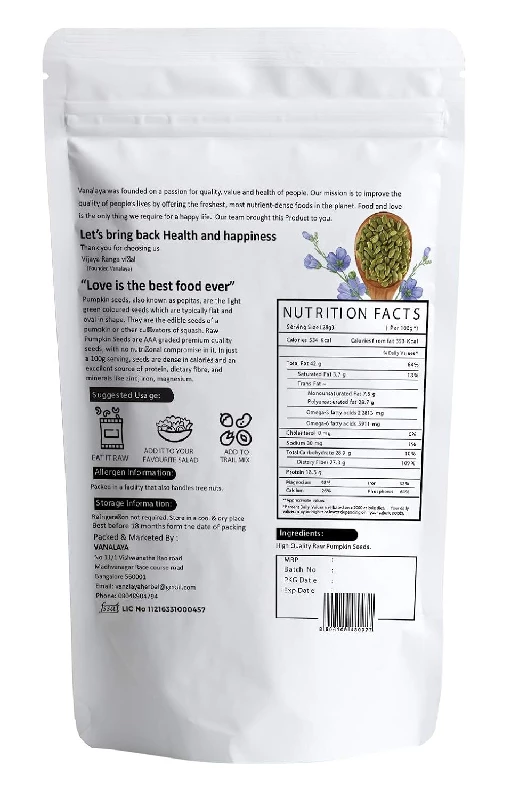 Vanalaya Organic Pumpkin Seeds - Image 2