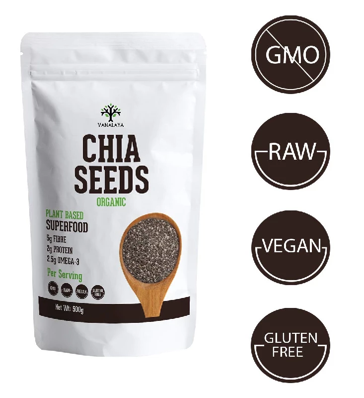 Vanalaya Raw Organic Chia Seeds - Image 2