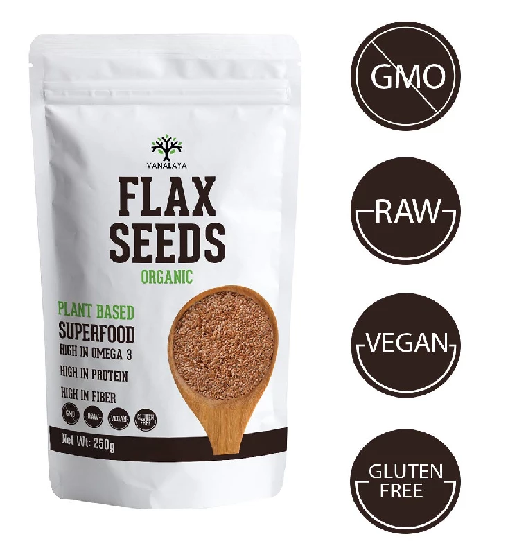 Vanalaya Raw Unroasted Flax Seeds - Image 2