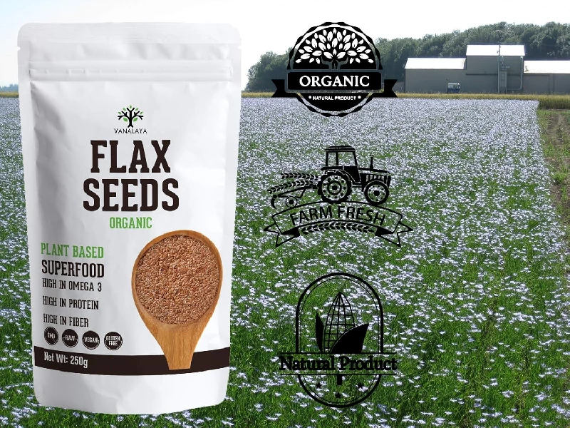 Vanalaya Raw Unroasted Flax Seeds - Image 3
