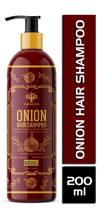 Vanalaya onion hair shampoo for Hair fall control and Dandruff control Vanalaya onion hair shampoo for Hair fall control and Dandruff control-Pack Size-200 ml