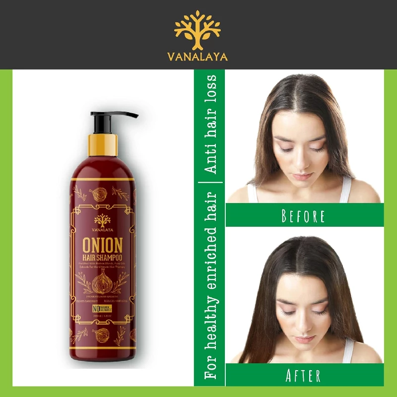 Vanalaya onion hair shampoo for Hair fall control and Dandruff control - Image 6